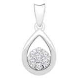 AORA Tear Drop Diamond PENDANT 5P236