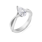 Ladies Ring LR170122 Pear Shape Diamond (GIA Certified)